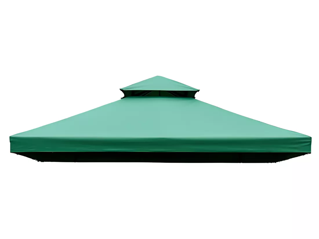 Toile de rechange pour pavillon tonnelle tente 3 x 3 m vert foncé