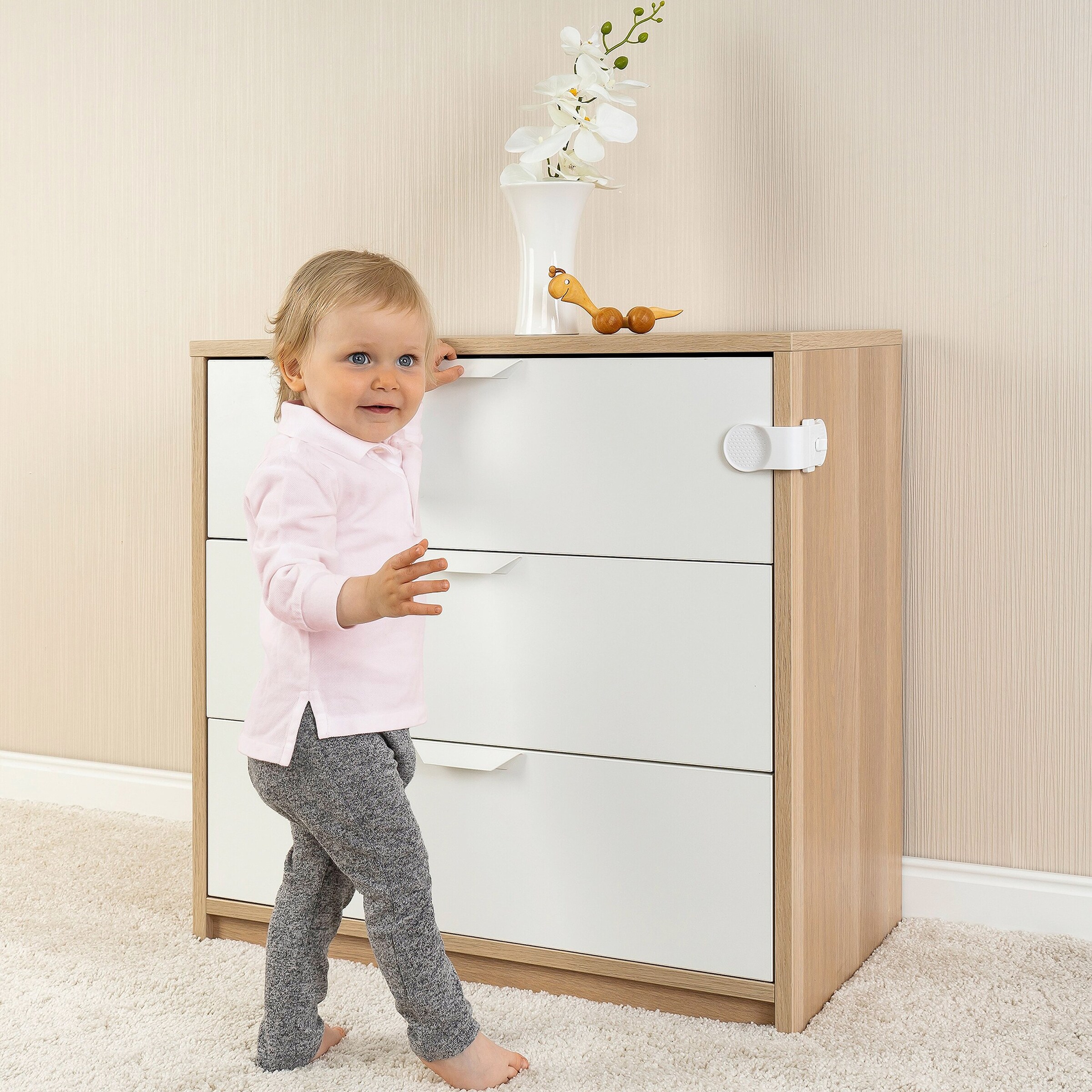 reer 3er-Pack Schrank-/Schubladensicherung