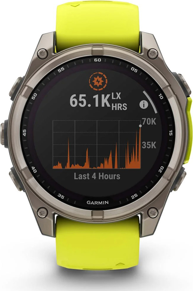 Fenix 8 - Solar Sapphire - 47mm Titanium/Yellow/Graphite