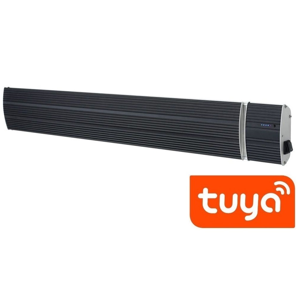 Chauffage mural infrarouge wifi 2400w black heat 2400 wifi