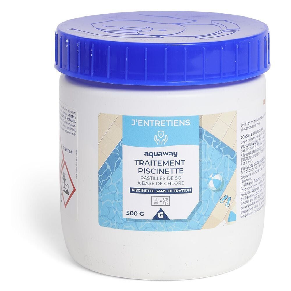 Traitement spécial piscinette pastilles de chlore 500g