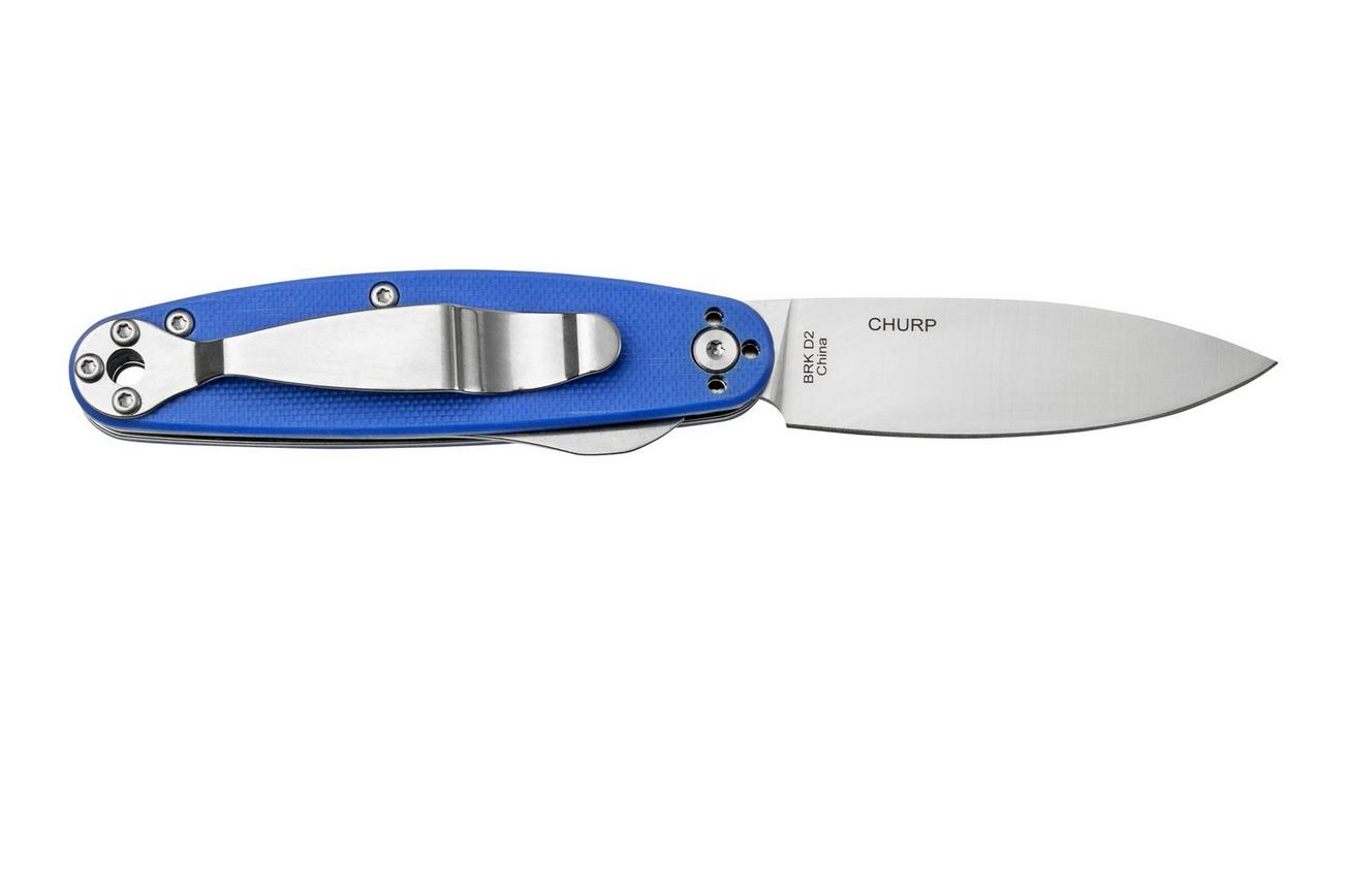 ESEE Churp EE-CH-06 D2, Blue Micarta zakmes