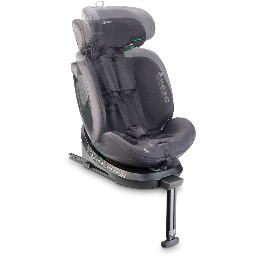 babyGO Kindersitz Move 360 Grey