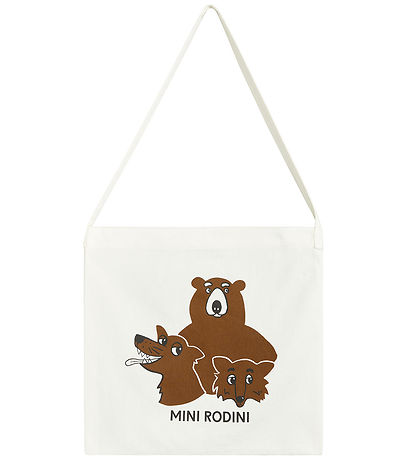 Mini Rodini Shopper - Camp Rodini - Offwhite m. Wilde Tiere