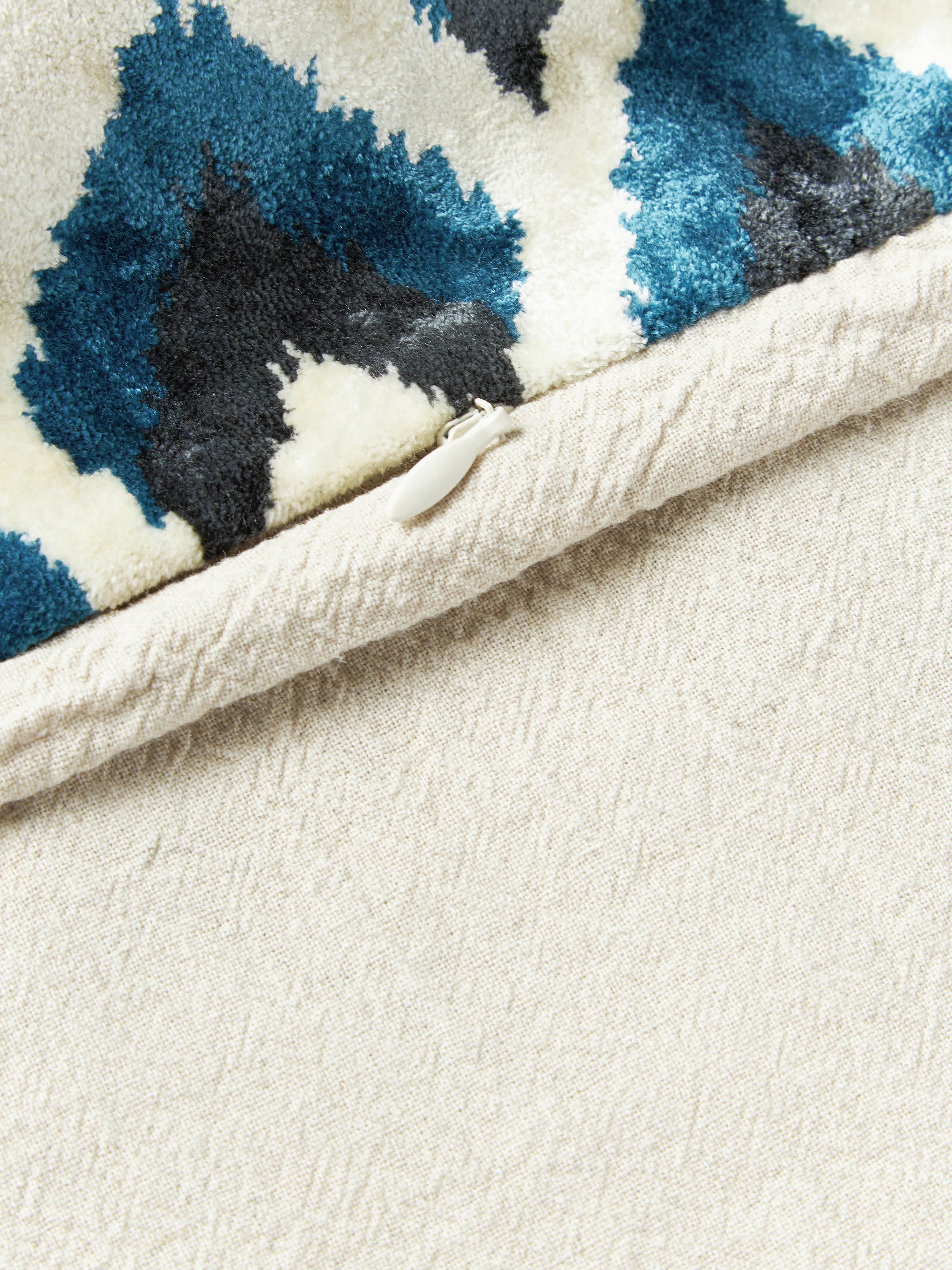 Viscose kussenhoes Heron met geweven jacquardpatroon