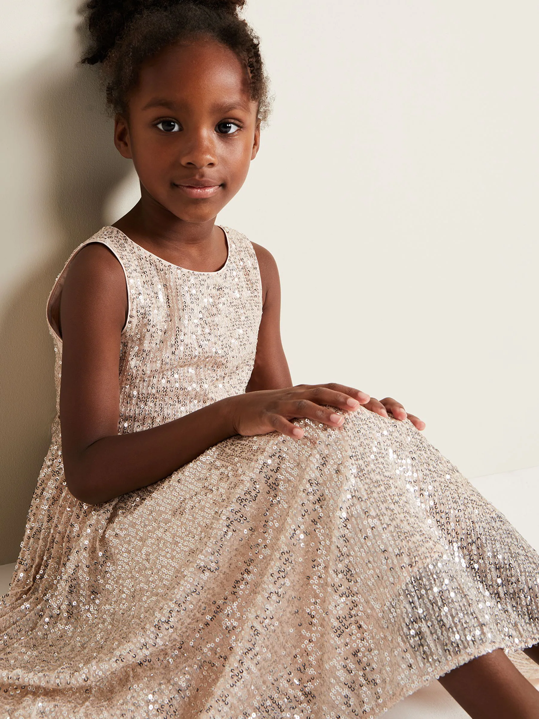 Phase Eight Tiana Sequin Pleat Dress