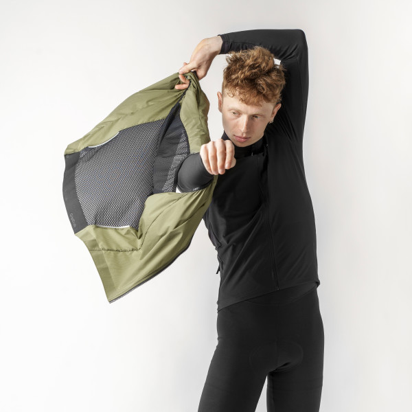 GripGrab PACR vindtæt cykelvest Olive Green herre