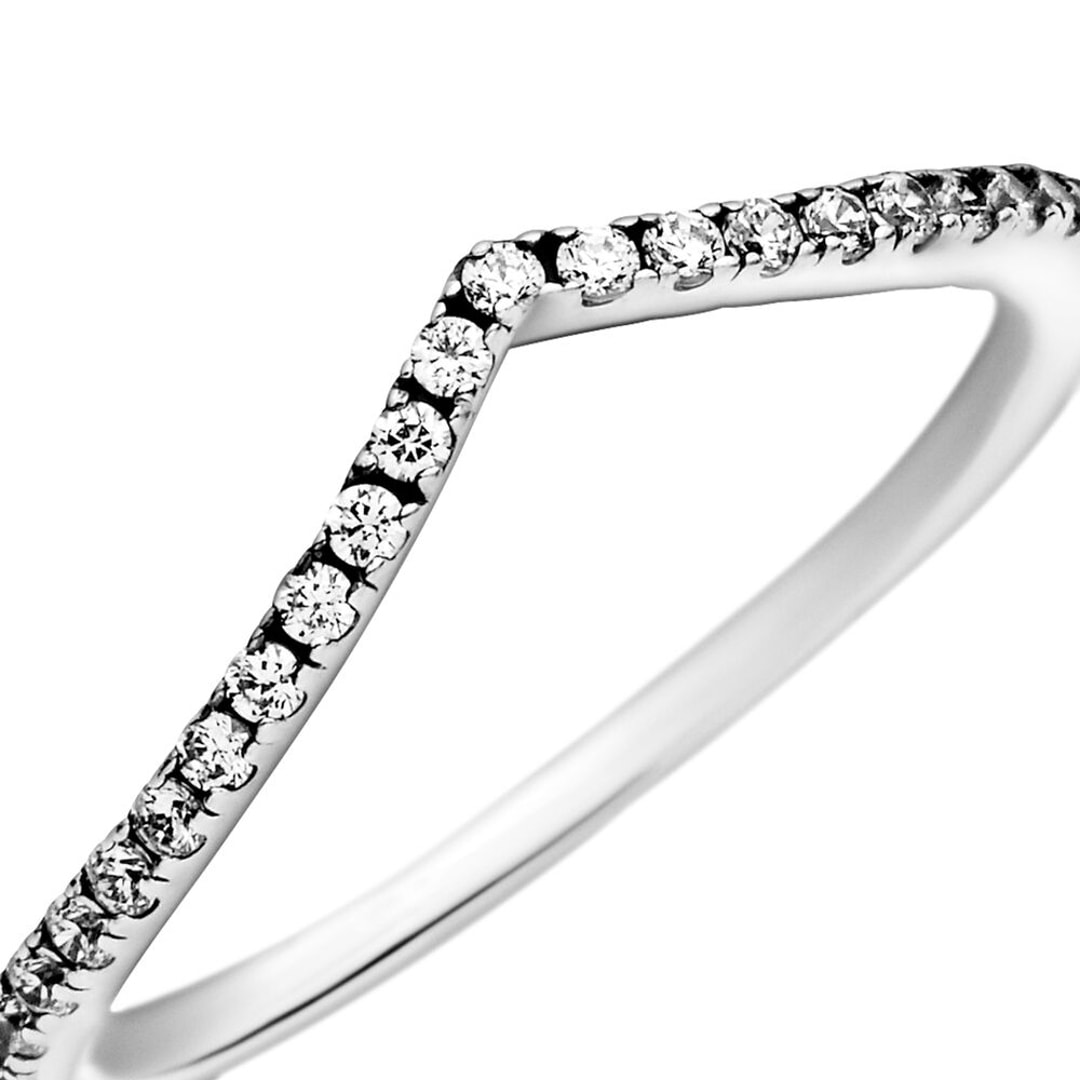 Pandora Timeless Sparkling Wishbone Ring