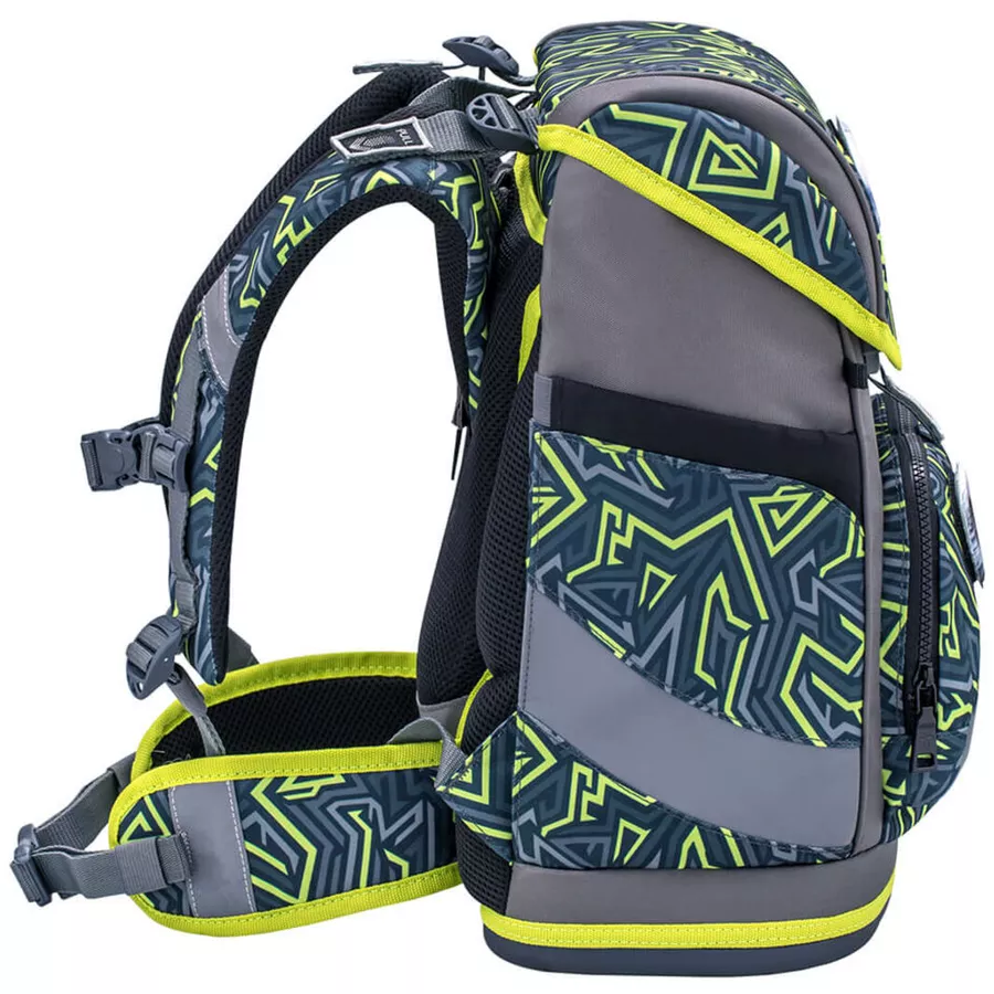 Belmil Schulranzen Premium Smarty Plus Set 5-teilig Iguana