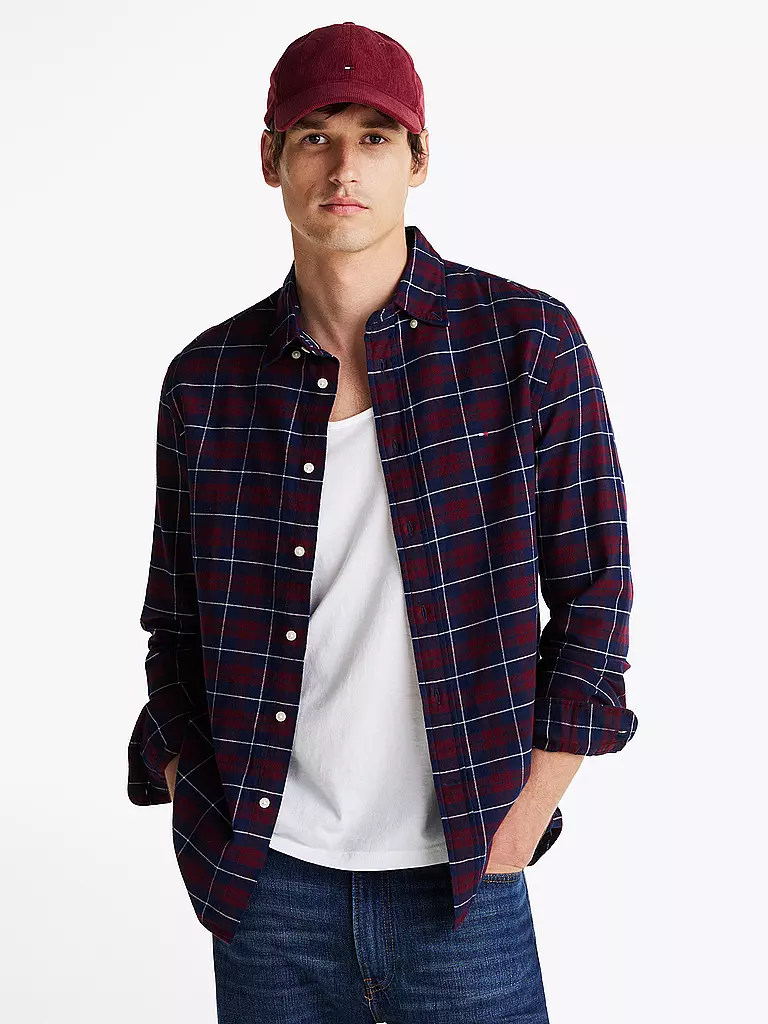 TOMMY HILFIGER Hemd Regular Fit  rot