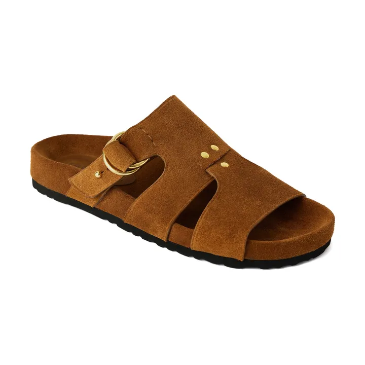 Soeur Sandales Ambre Croûte de Cuir | Cannelle