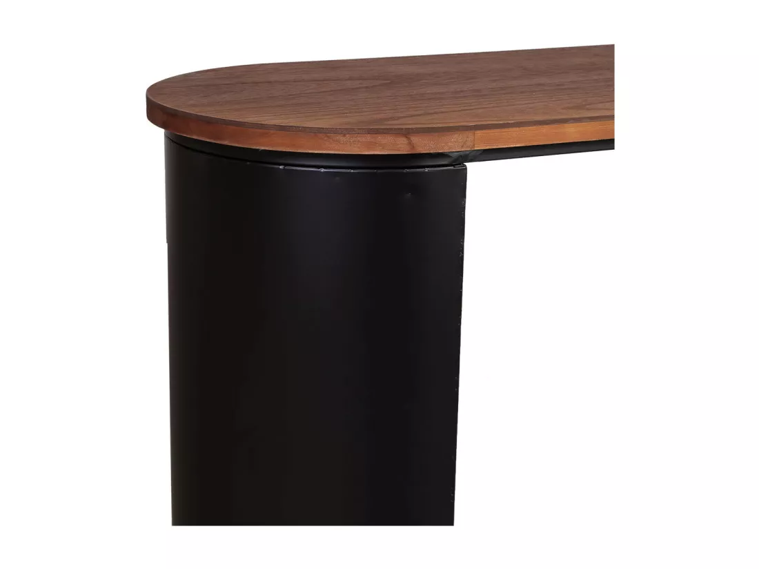 Console d'entrée en bois noir 120x40x79.5