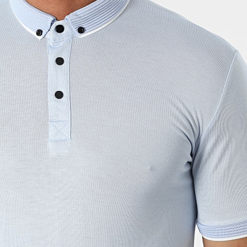 Polo A Manches Courtes 1723 Bleu Clair