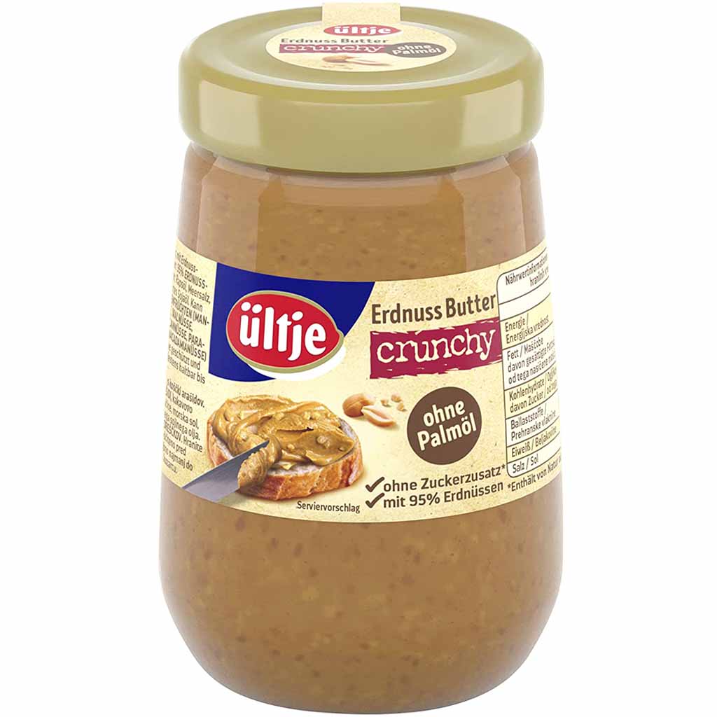 ültje Erdnuss Butter crunchy 340g MHD:30.9.25