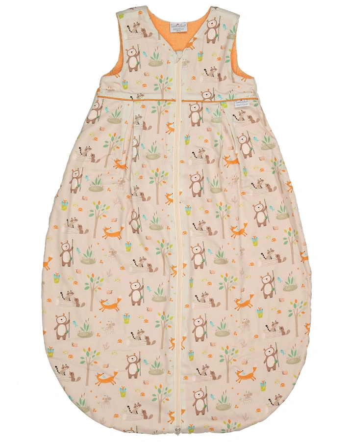 Frottier-Schlafsack WASCHBÄR in creme