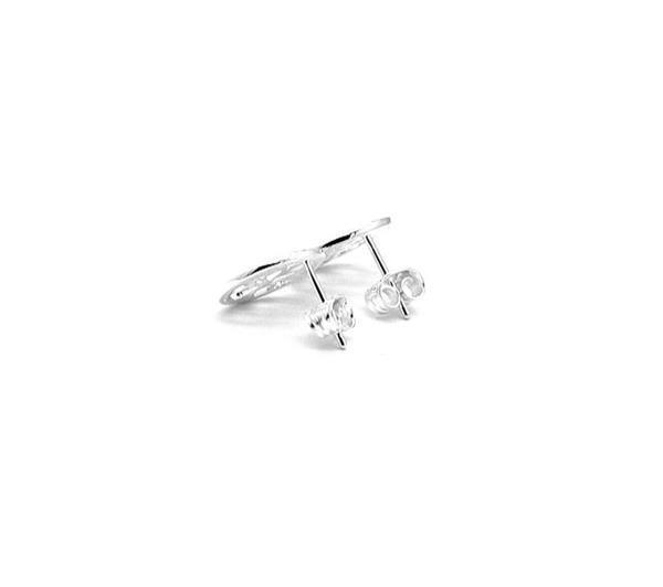Unique And Co Ladies Unique And Co Sterling Stud Earrings with CZ