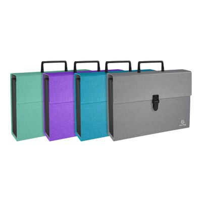 Exacompta Teksto - Valisette trieur à soufflet 18 compartiments - A4 - pour 540 feuilles - disponible dans différentes couleurs