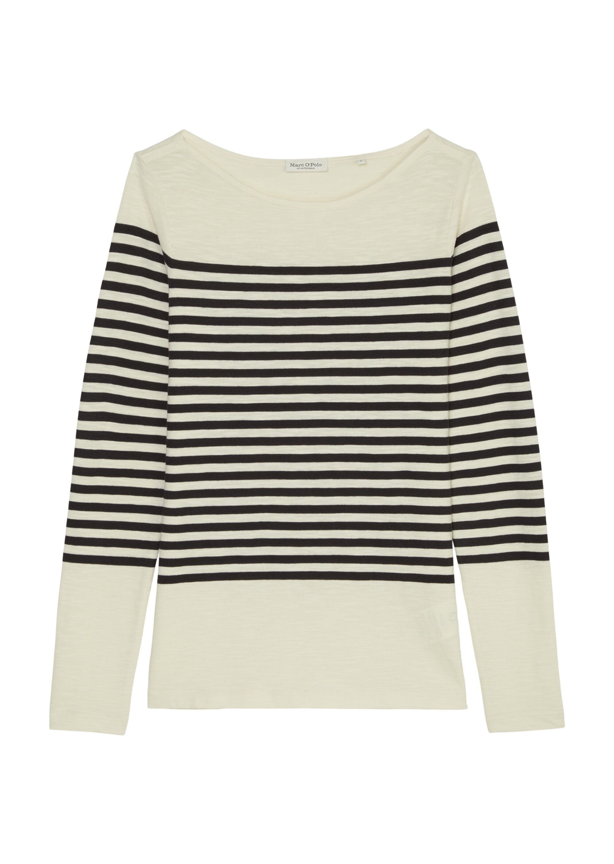 Ringel-Longsleeve regularaus Slubjersey