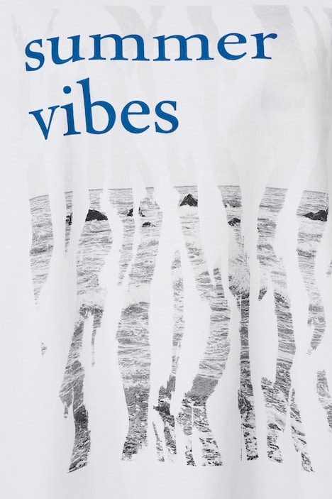 T-Shirt, Classic Fit, Print mit Schrift, Rundhals, Halbarm