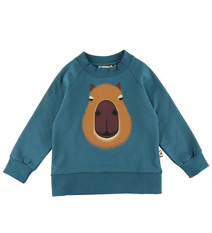 DYR-Cph Sweatshirt - Animal Bellow - Dark Slate Capivar