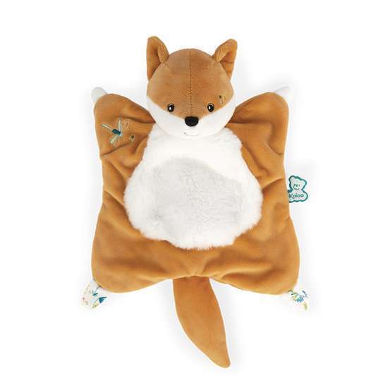 Doudou carré Renard Léonard 20 cm