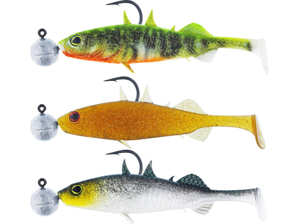 Leurres souples shadtail montés Westin Stanley The Stickleback 5.5cm (5g) assortiment (3pcs)