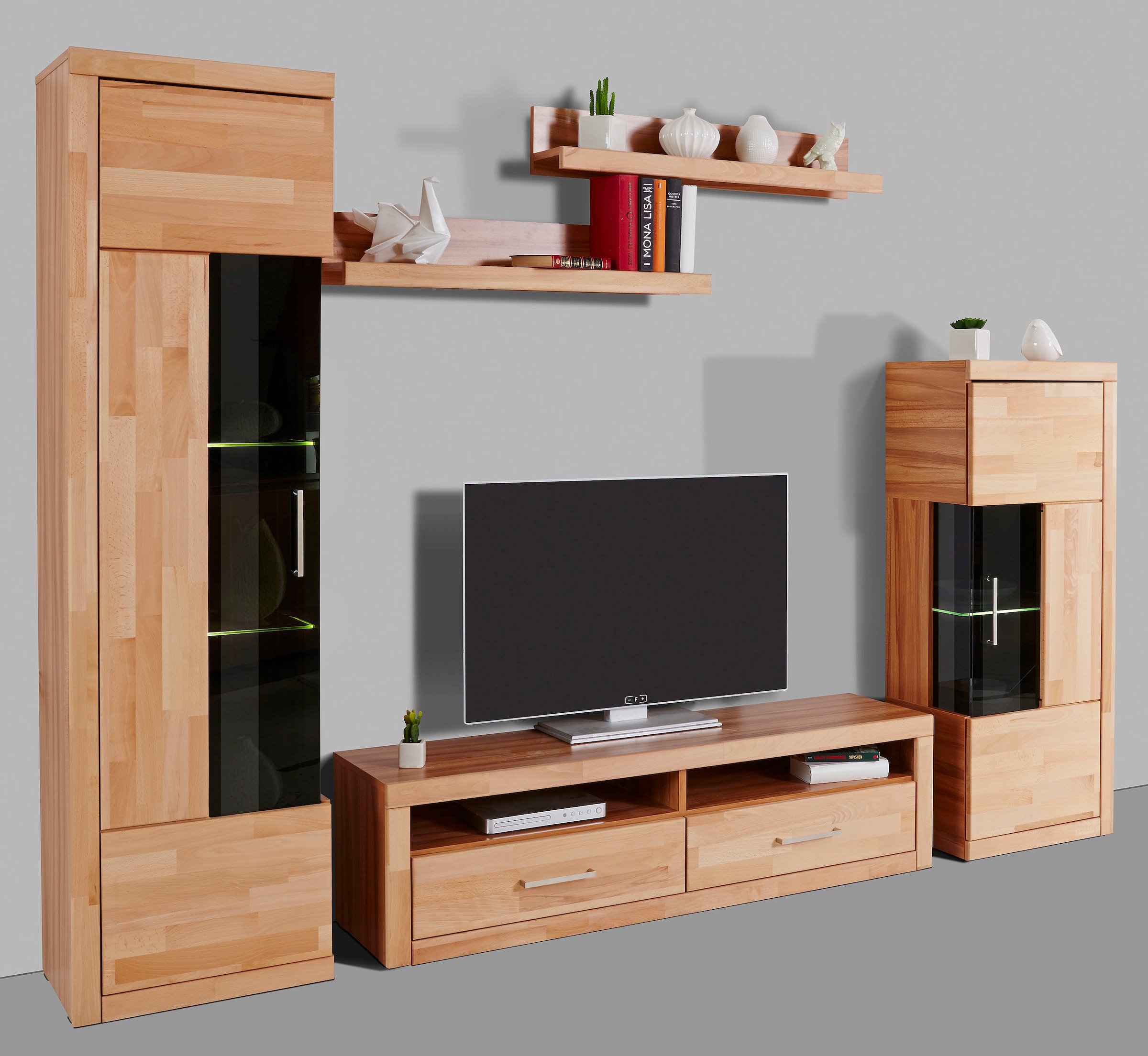 Home affaire Wohnwand »Ribe Wohnwand Set-5 St.« Set, 5 Stk. tlg.