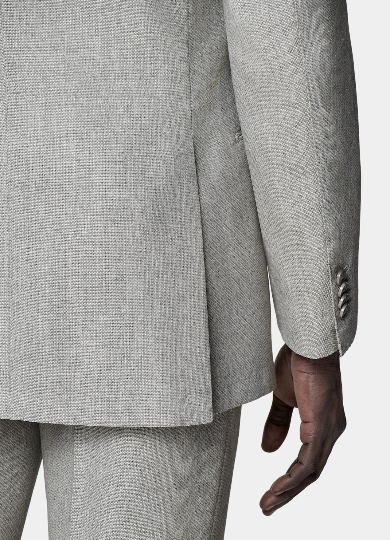 Costume Havana coupe Tailored gris clair