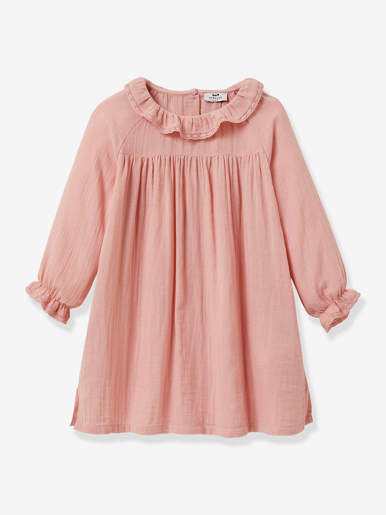 Camisola de chiffon de algodão para meninas