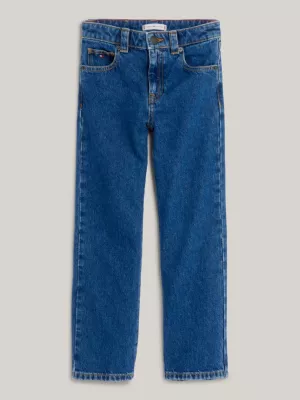 Calça jeans de cintura média estilo namorada