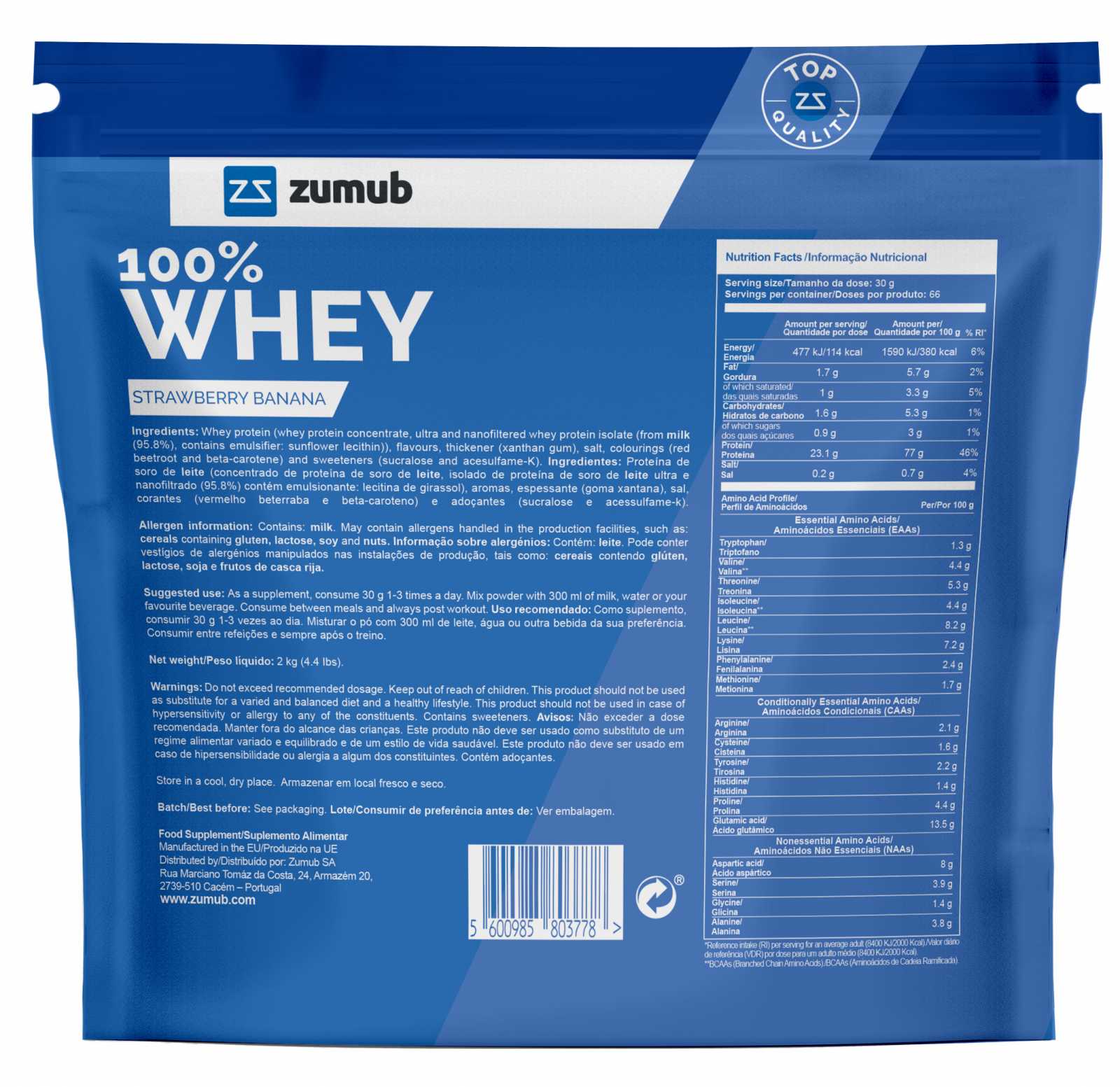 Zumub 100% Whey 500g