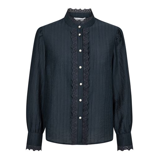Co'Couture AngieCC Anglaise Skjorte, Navy, S