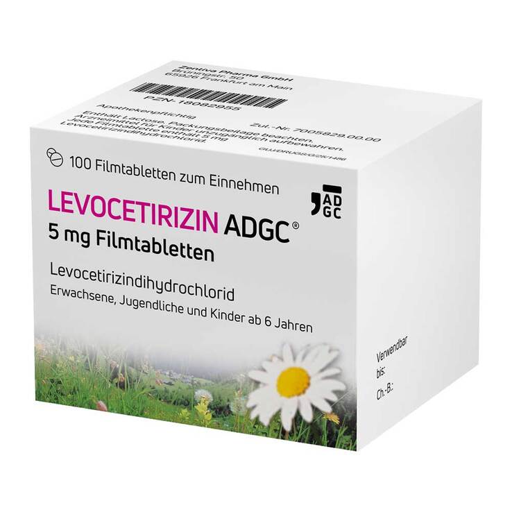 LEVOCETIRIZIN ADGC 5 mg Filmtabletten, 100 St