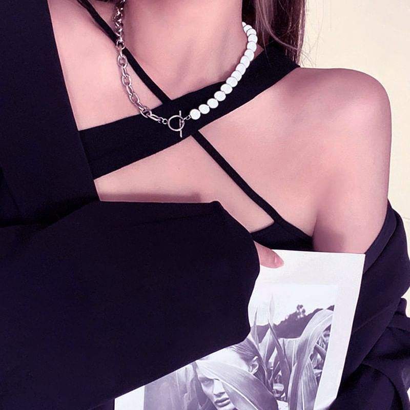 Malikasa - Hartvormige hanger van roestvrij staal, choker/armband (verschillende ontwerpen)