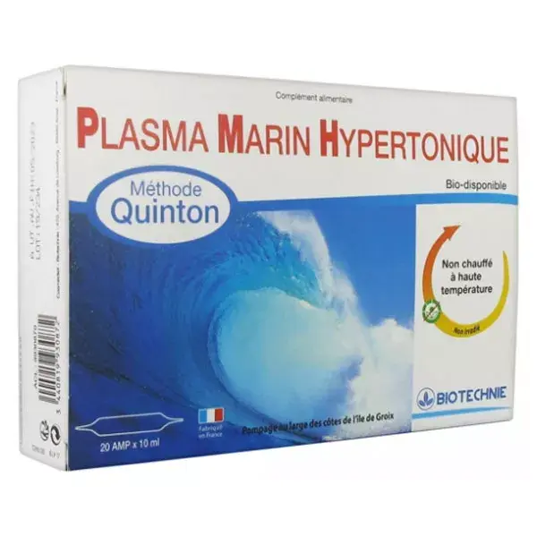Biotechnie Plasma Marinho Hipertônico 20 ampolas