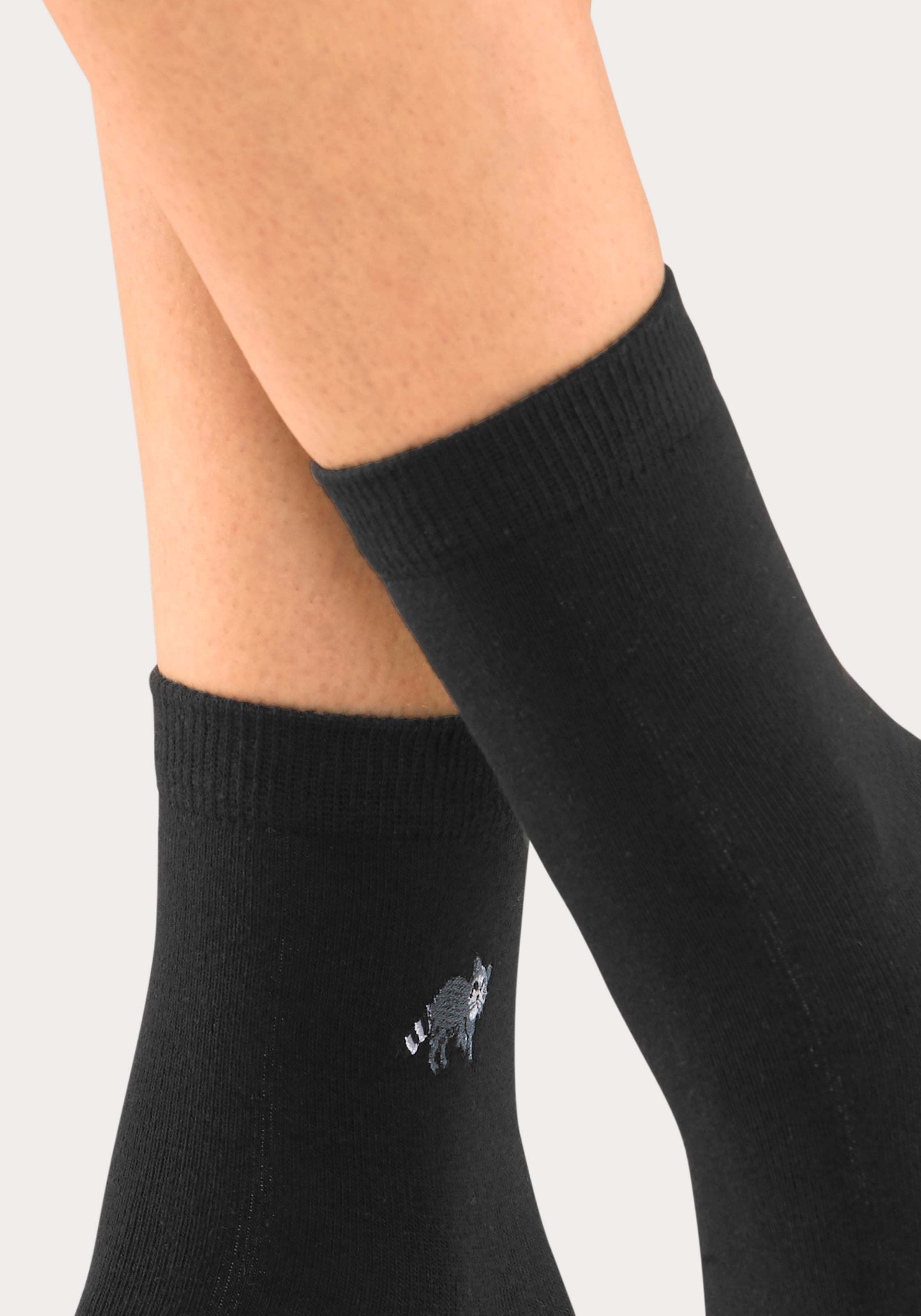 H.I.S Socken Packung, 5 Stk. tlg. mit hochwertiger Stickerei