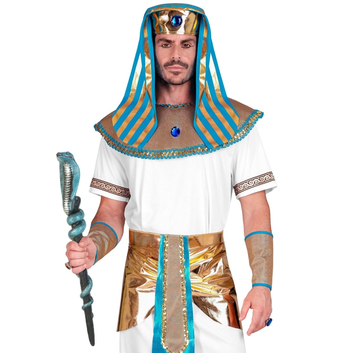Blauw Zilveren Scepter 64cm