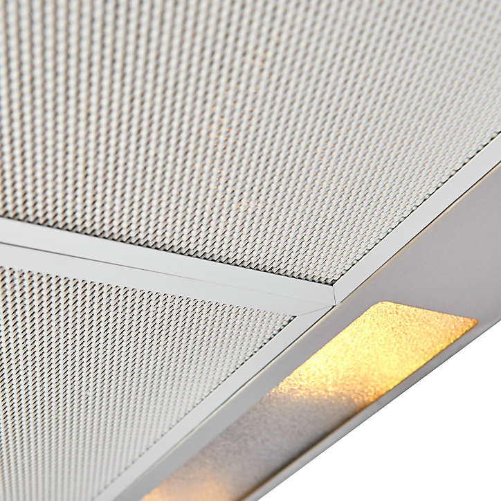 Hotte trapèze Cooke & Lewis CLCH60 inox, 60 cm