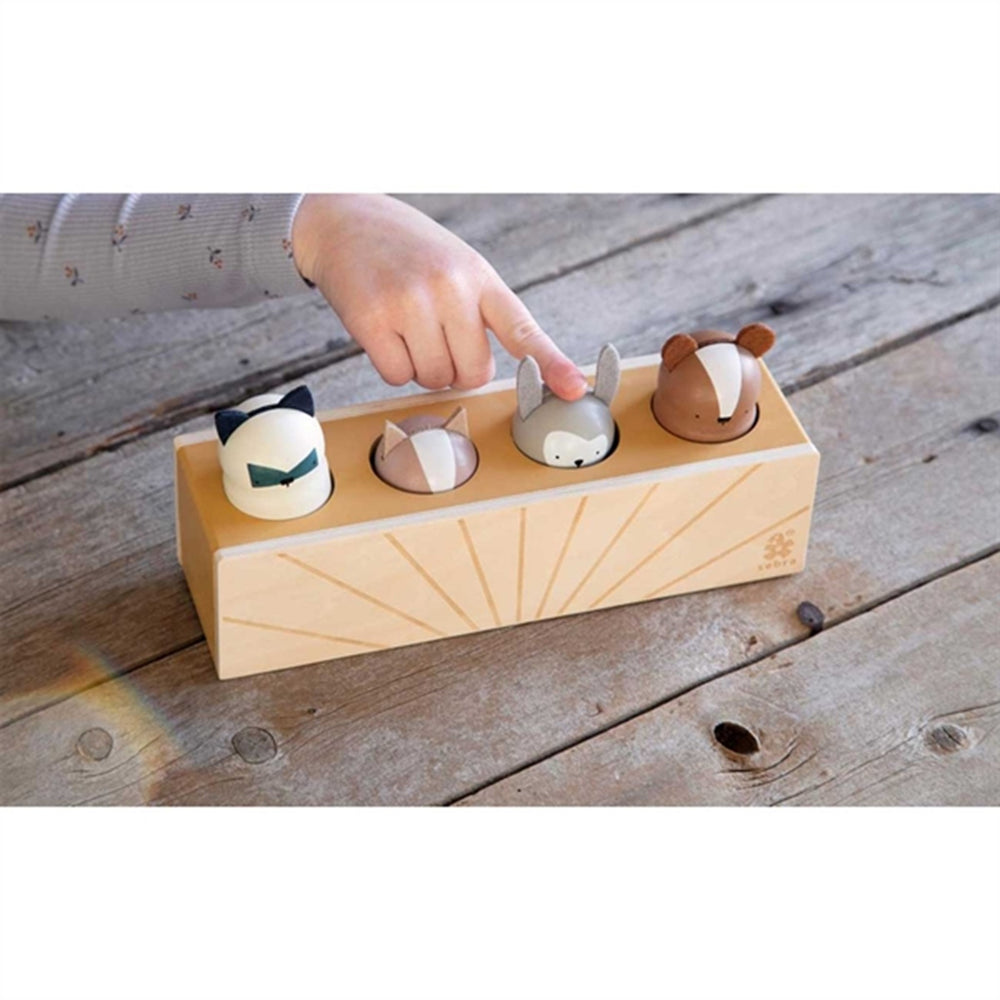 Pop Op Legetøj Woodland - Sebra → Luksusbaby.dk