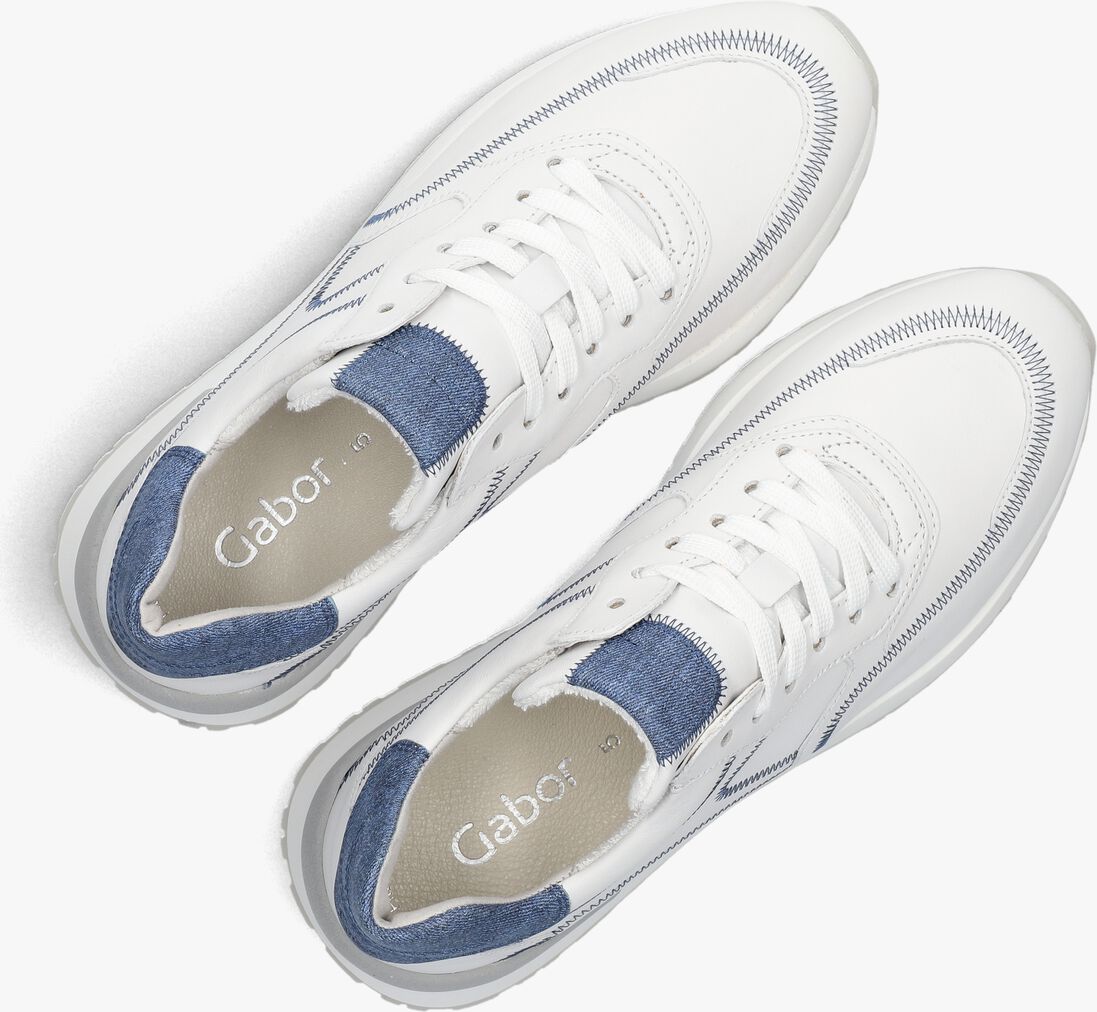 witte gabor lage sneakers 491