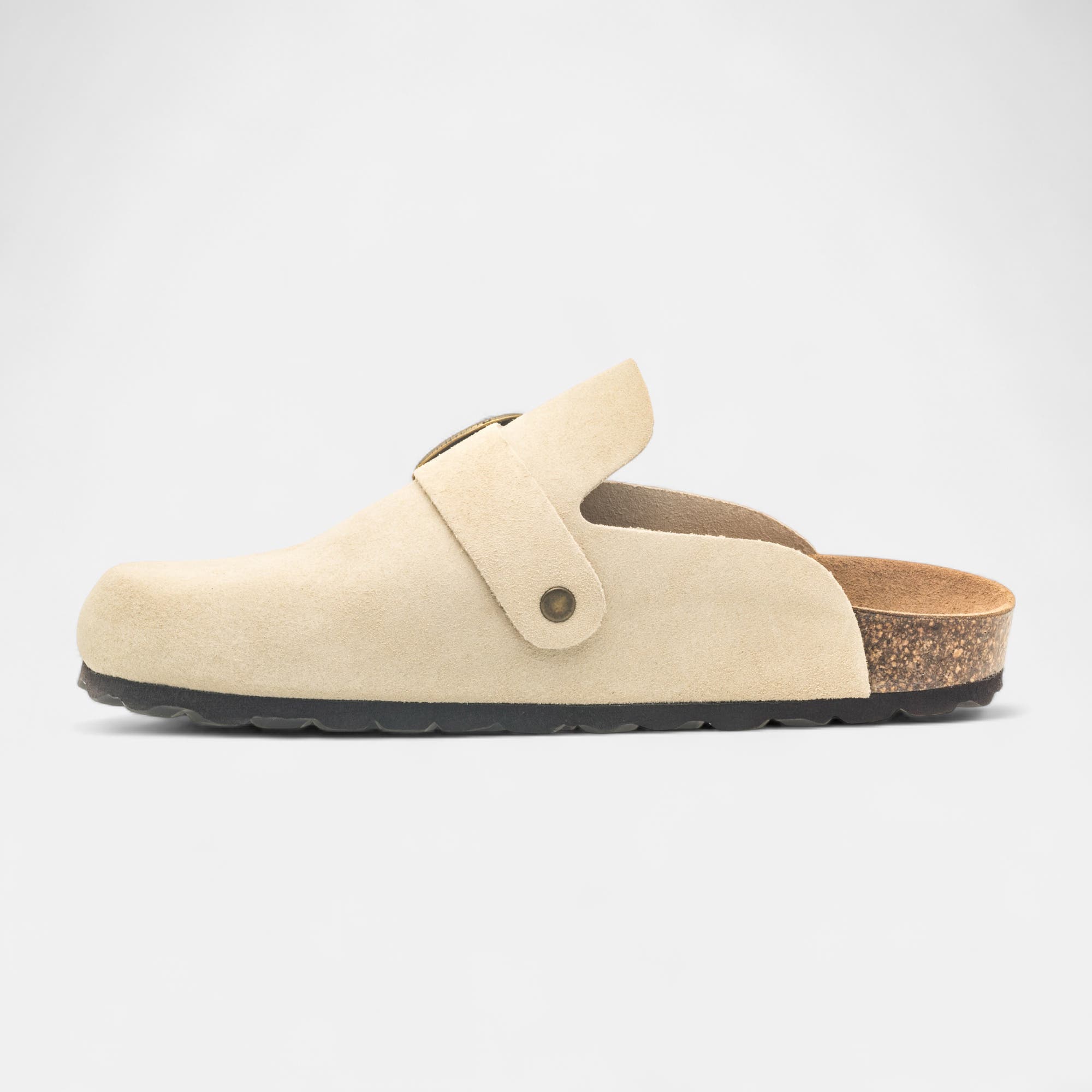 Mules Femme en cuir beige