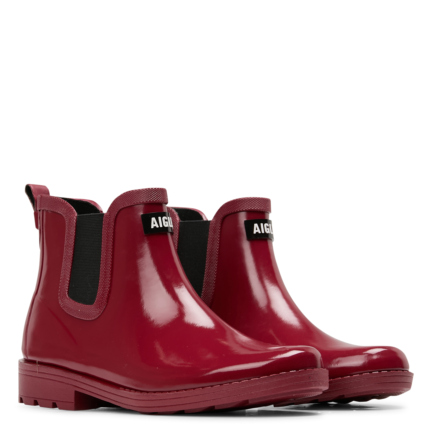 CARVILLE 2 - Bottines logo brodé en gomme | Rose