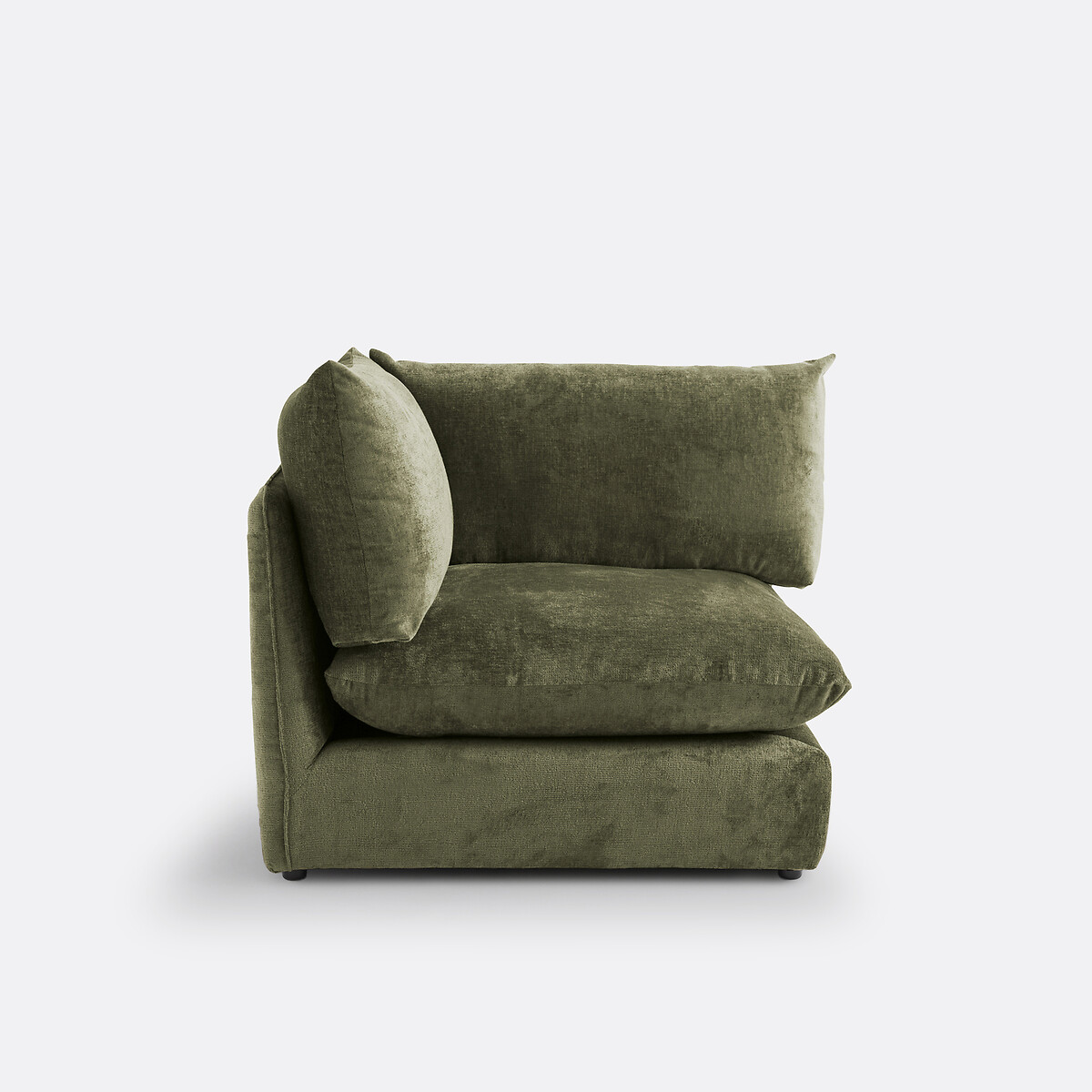 LA REDOUTE INTERIORS<br>Banco modular de getextureerd fluweel, Malo