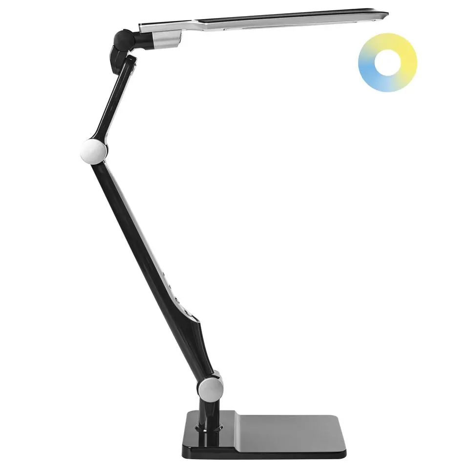 PEGASI - Bureaulamp LED - Zwart - Synthetisch materiaal