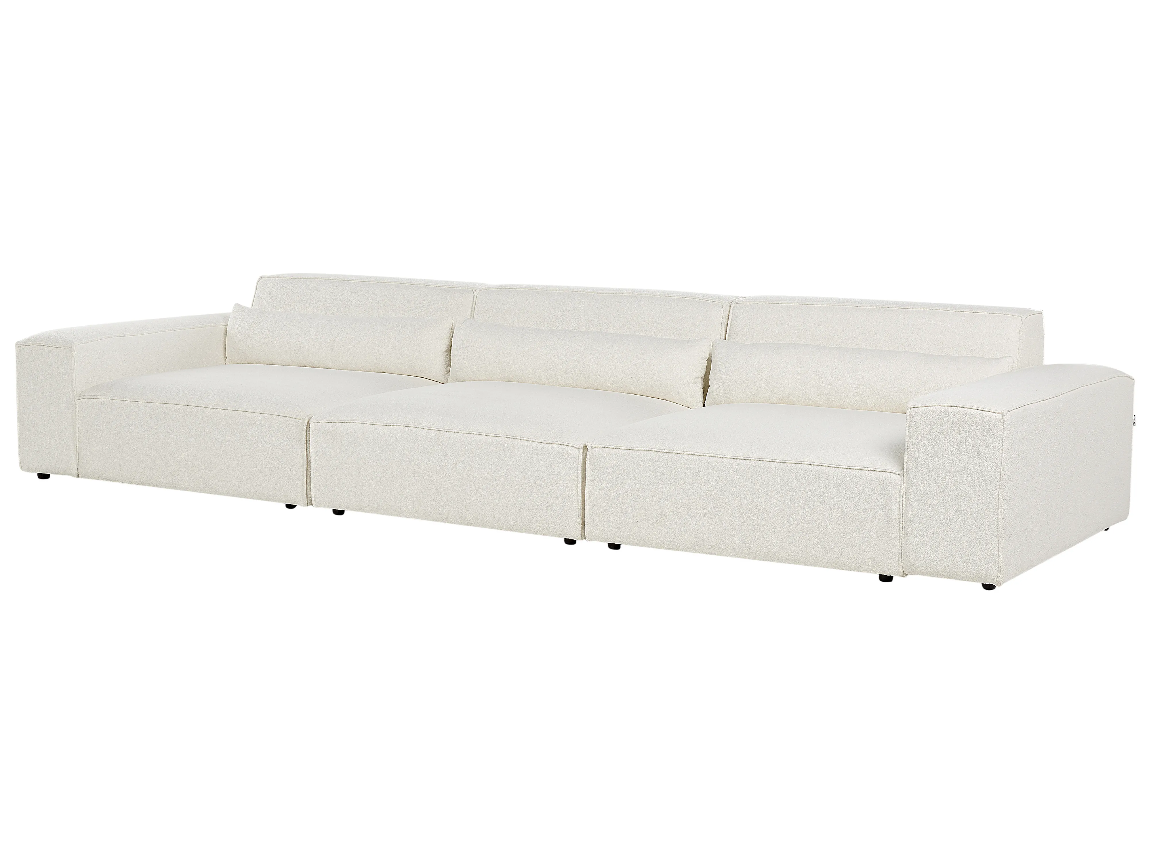 Modulaire bank 3-zits HELLNAR Bouclé Gebroken wit