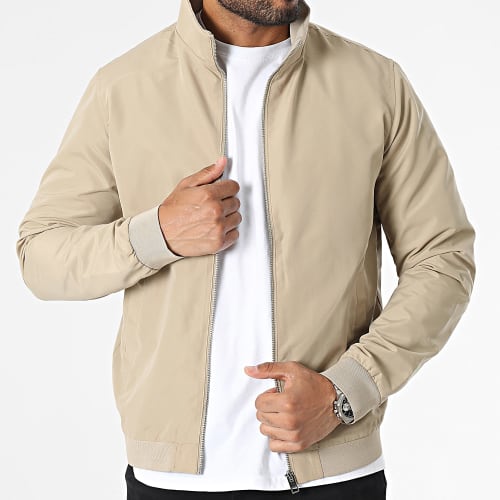Veste Zippée Eroy Harrington Bomber Beige