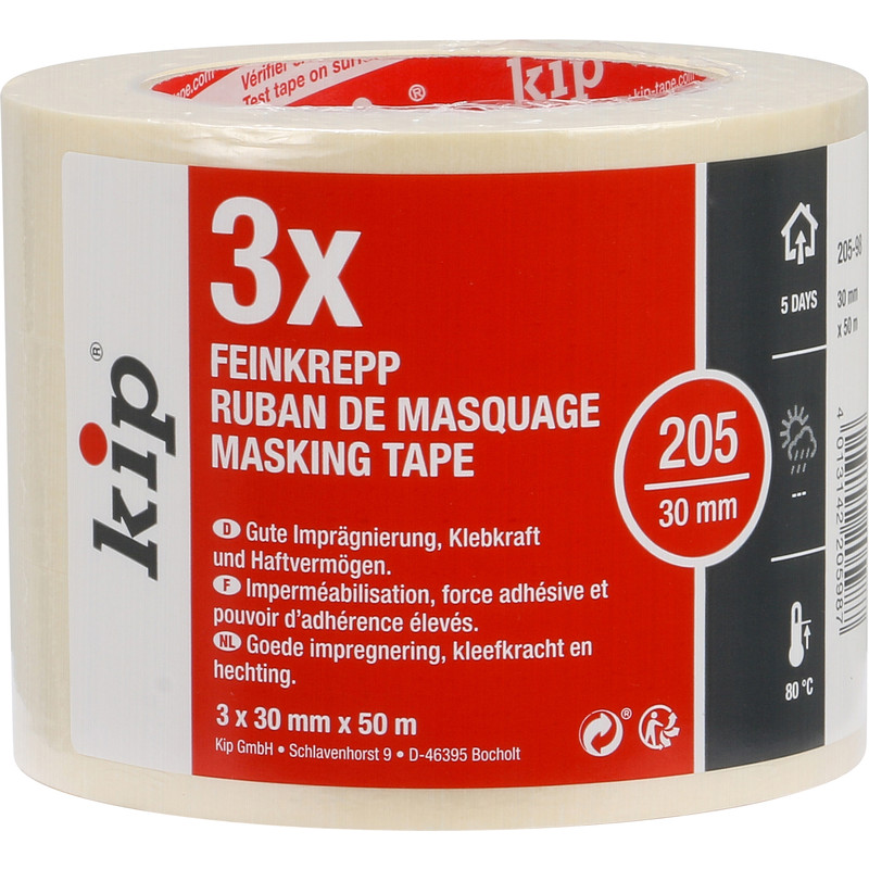 Kip 205 afplaktape 30mmx50m