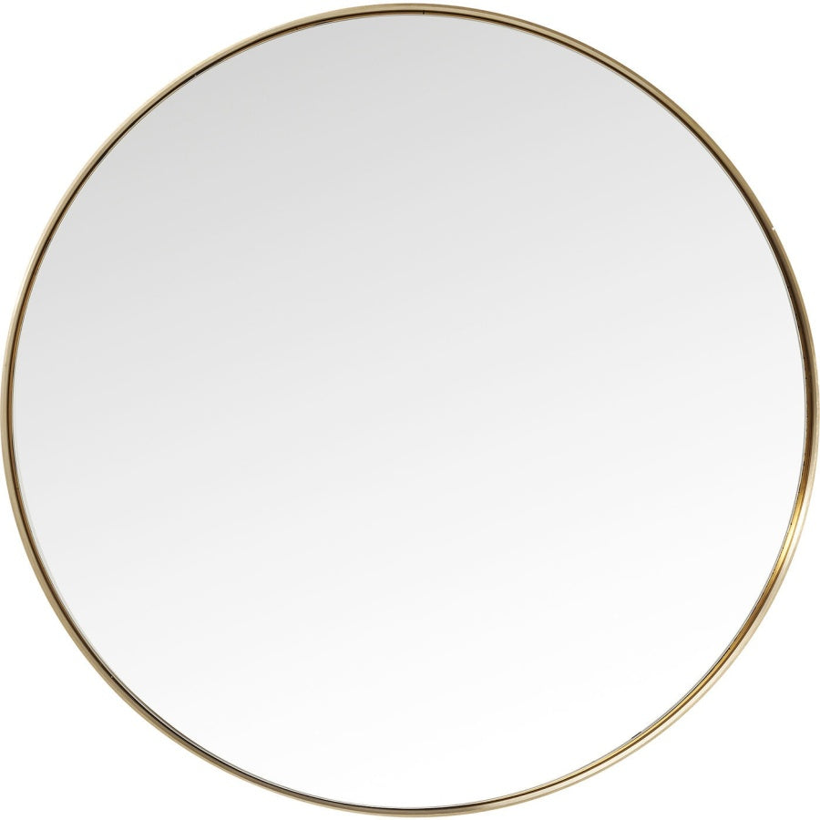 Kare Design Curve Spiegel Rond - Ã100cm - Messing