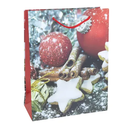 Idena Flaschentasche Weihnachten Classic, 5-fach sortiert