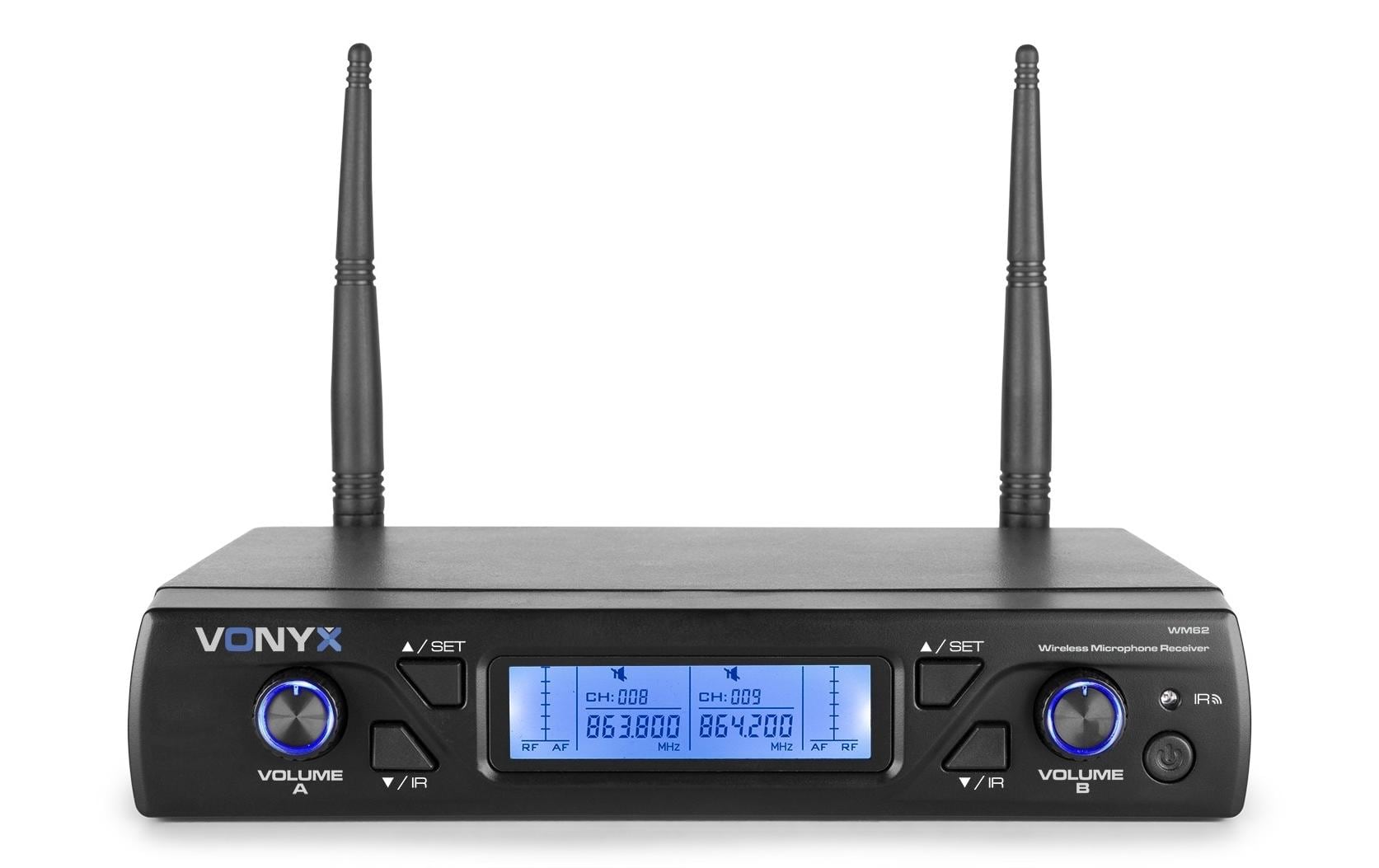 WM62B Set<br>Digitales Doppel UHF Funkmikrofon System